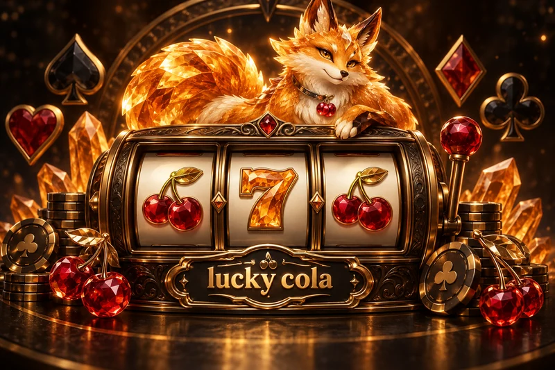 lucky cola — orihinal na hero casino game concept art sa citrine orange and dark bronze
