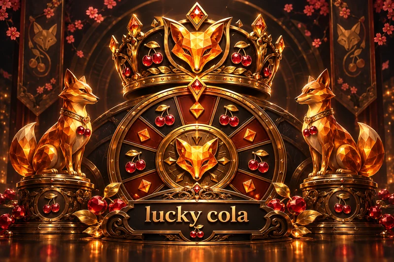 lucky cola — orihinal na jackpot casino game concept art sa citrine orange and dark bronze