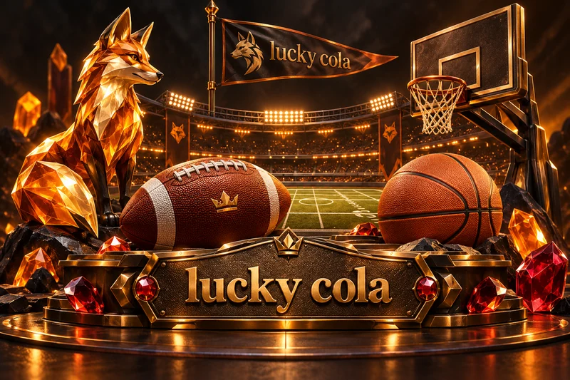 lucky cola — orihinal na sports casino game concept art sa citrine orange and dark bronze