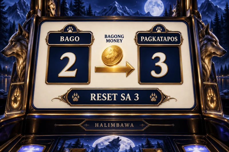 Paliwanag na hypothetical record: Wolf Gold. Reset to three kumpara sa pagdagdag ng tatlong respins. Hindi actual provider screenshot.